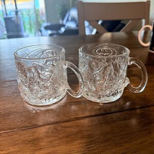 Vintage McDonald’s Batman Forever “The Riddler” Glass Mugs – Set of 2 (1995)